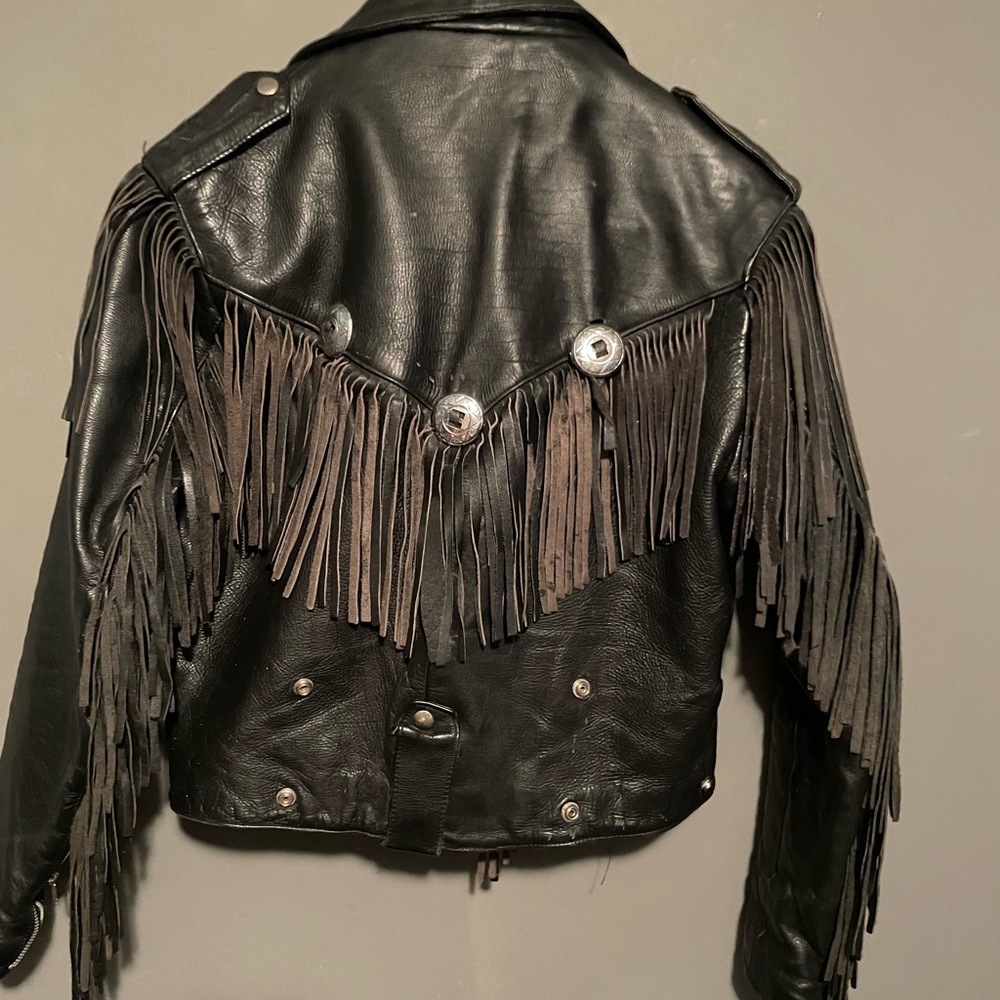 Authentic Leather Fringe Jacket